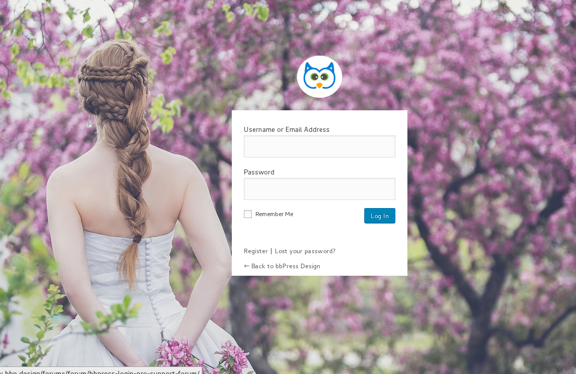 bbPress Login Page