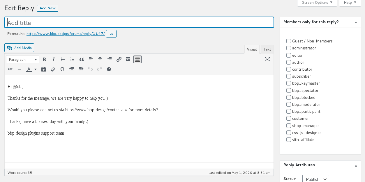 bbpress membership plugin restrict bbpress replies